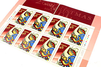 Photo of stamps - Daphne Odjig, Christmas 2002