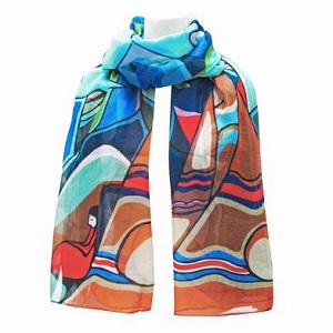 And Some Watched the Sunset - Artist Scarf