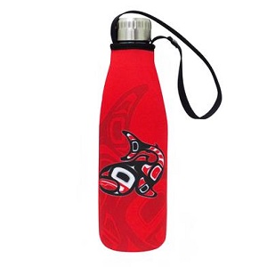 Salmon - Water Bottle with Sleeve 