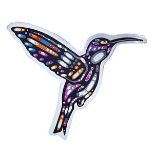 Hummingbird - Metallic  Magnet