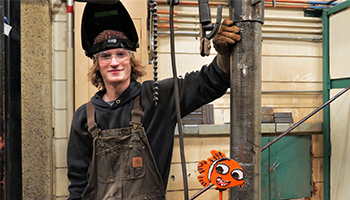 Hunter Marshall - Welding Student