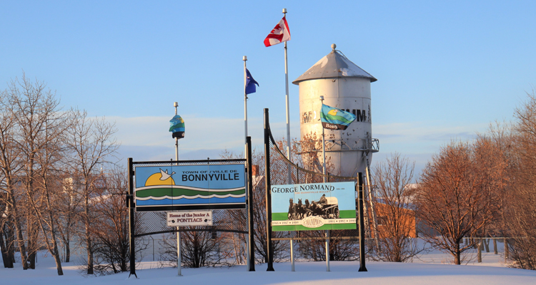 Bonnyville sign going into town