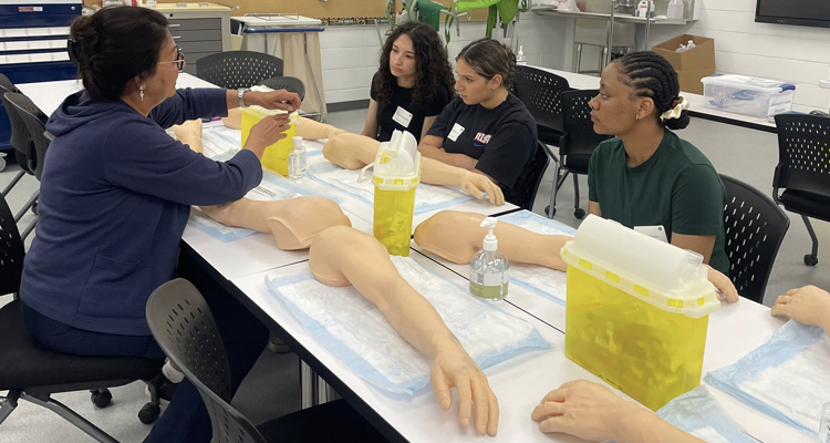 JAWS high school students experience healthcare career options at Portage College