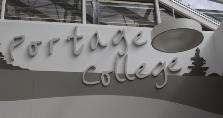 Portage College sign