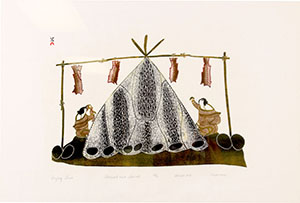 NapachiePootoogook_DryingFish - Portage College