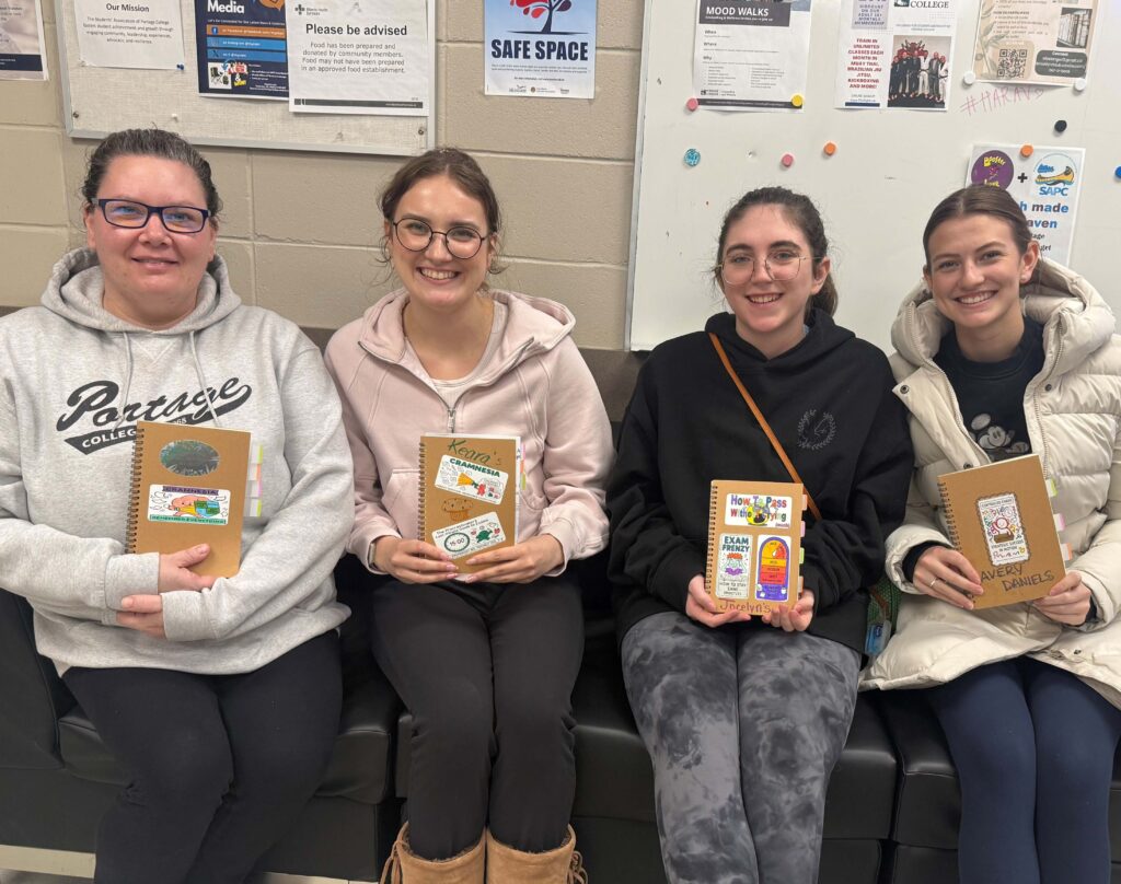 Cold Lake crew with their completed books - Portage College